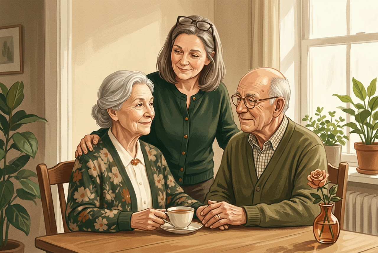 Gisela, Werner und Anja Radtke